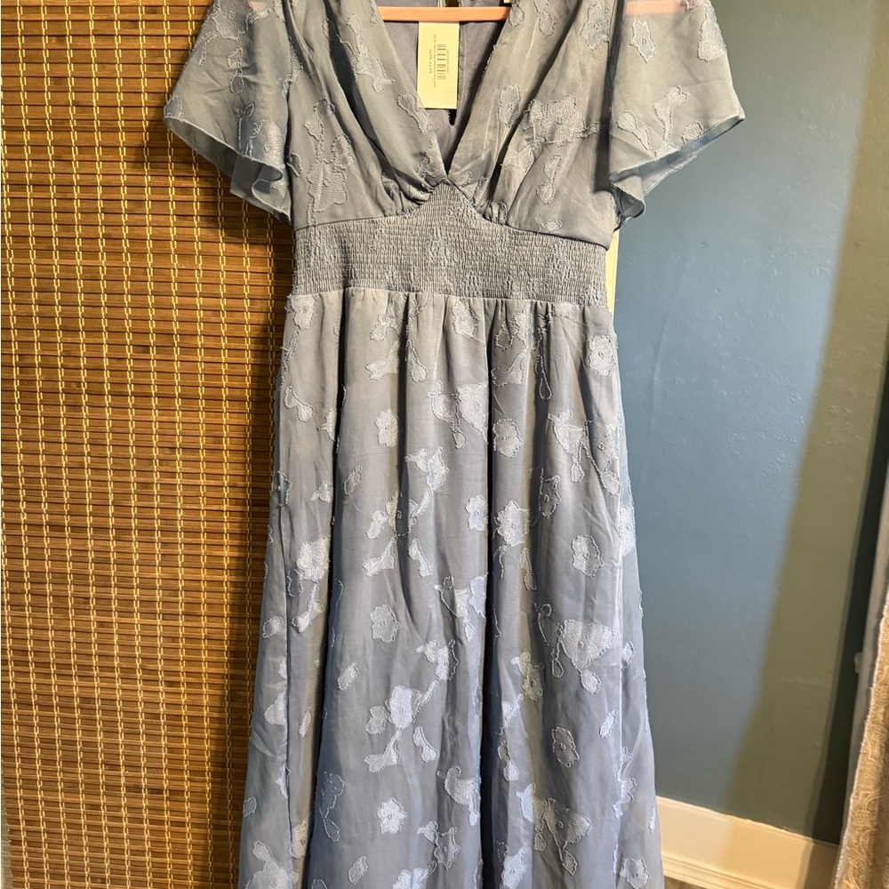 Baltic Born Light Blue Floral Maxi Dress